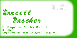 marcell mascher business card